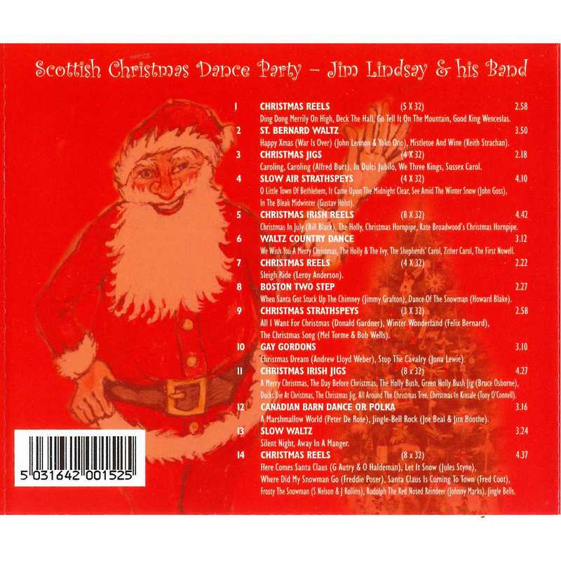Jim Lindsay & His Scottish Dance Band - Scottish Christmas Dance Party CD inlay track list