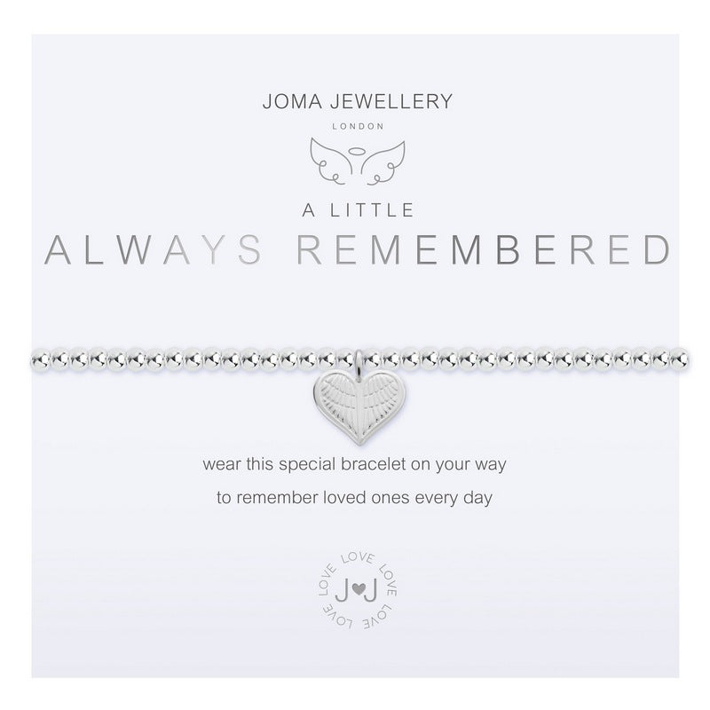 Joma Jewellery A Little Always Remembered Bracelet 4666 on card