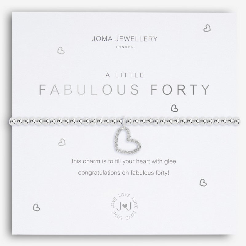 Joma Jewellery A Little Fabulous Forty Bracelet 4954 on card