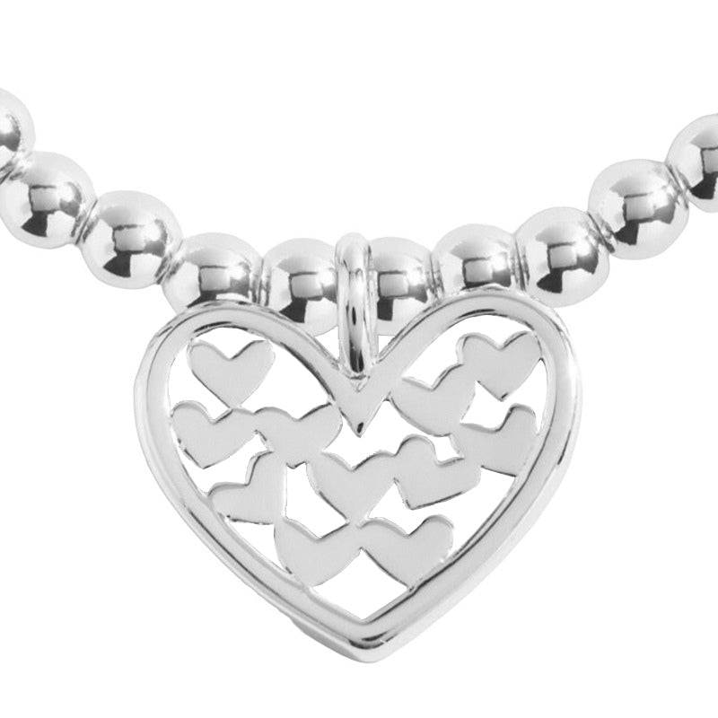 Joma Jewellery A Little Happy Mother's Day Bracelet 5498 Hearts charm