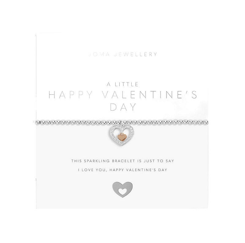 Joma Jewellery A Little Happy Valentine's Day Bracelet 5870 on card
