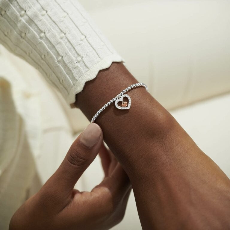 Joma Jewellery A Little Happy Valentine's Day Bracelet 5870 on model