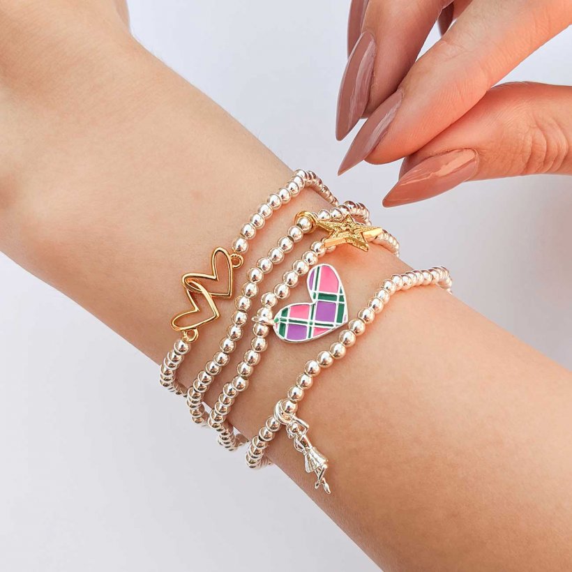 Joma Jewellery A Little Highland Dancer Bracelet on wrist