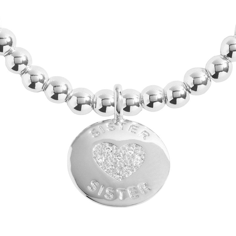 Joma Jewellery A Little Just For You Sister Bracelet 5810 charm detail
