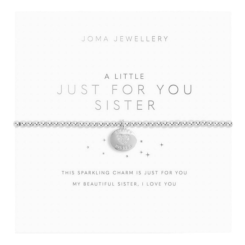 Joma Jewellery A Little Just For You Sister Bracelet 5810 on card