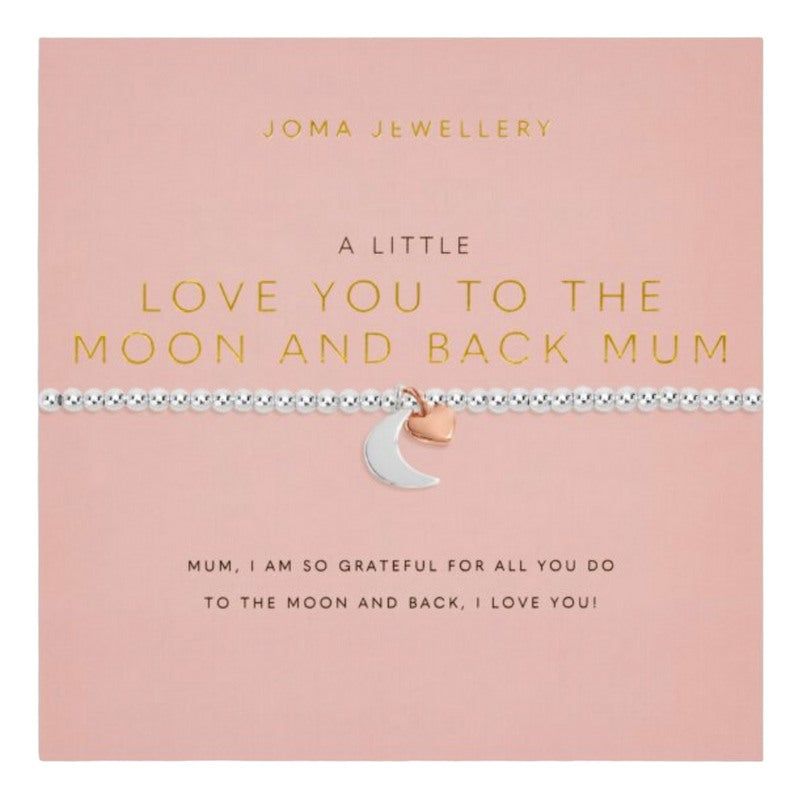 Joma Jewellery A Little Love You To The Moon & Back Mum Bracelet 5499 on card