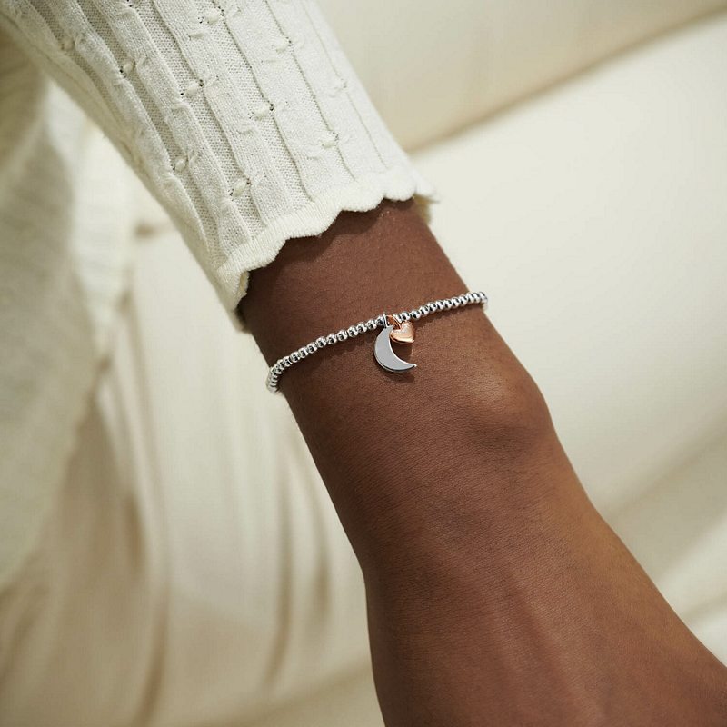 Joma Jewellery A Little Love You To The Moon & Back Mum Bracelet 5499 on model