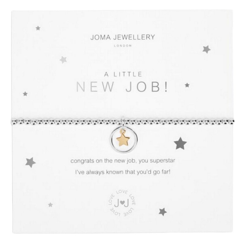 Joma Jewellery A Little New Job Bracelet 5222 on card