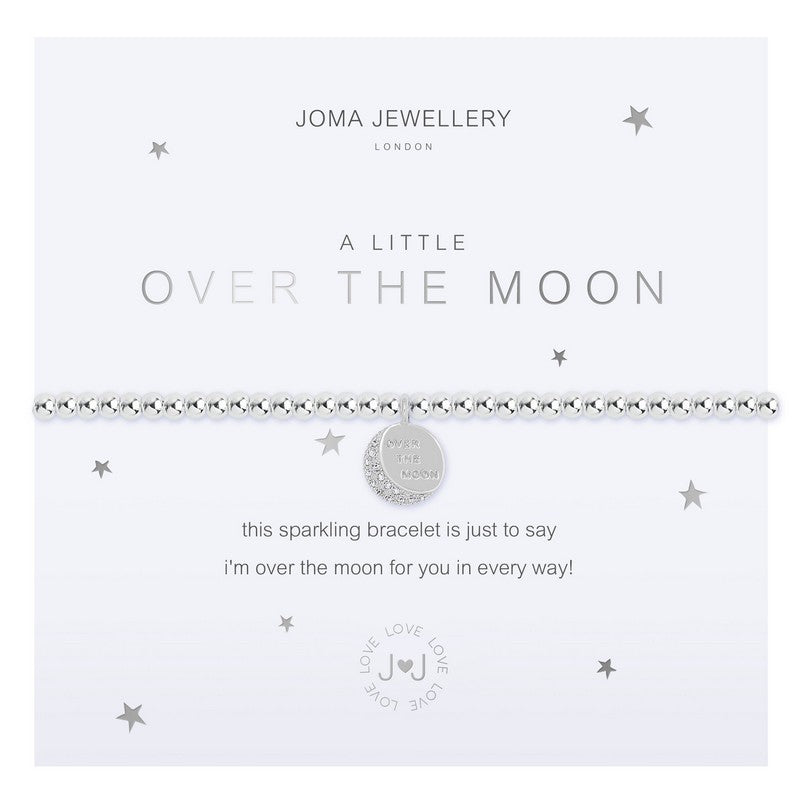 Joma Jewellery A Little Over The Moon Bracelet 4687 on card