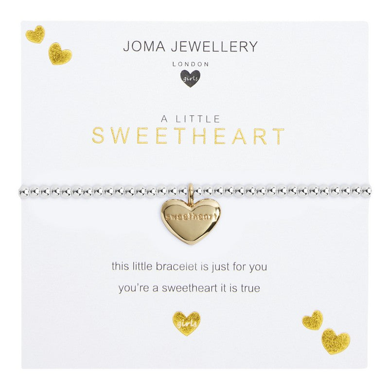 Joma Jewellery A Little Sweetheart Child's Bracelet C525 on card