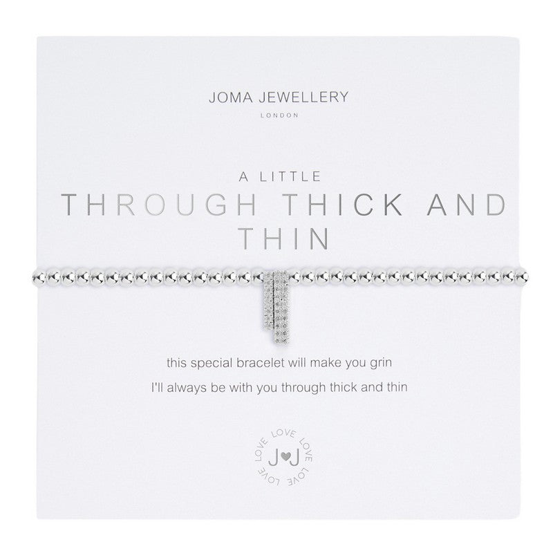 Joma Jewellery A Little Through Thick And Thin Bracelet 4960 on card