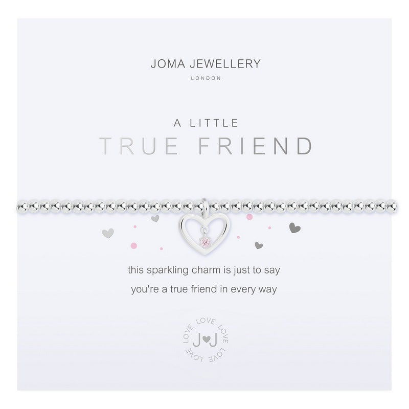 Joma Jewellery A Little True Friend Bracelet 4684 on card