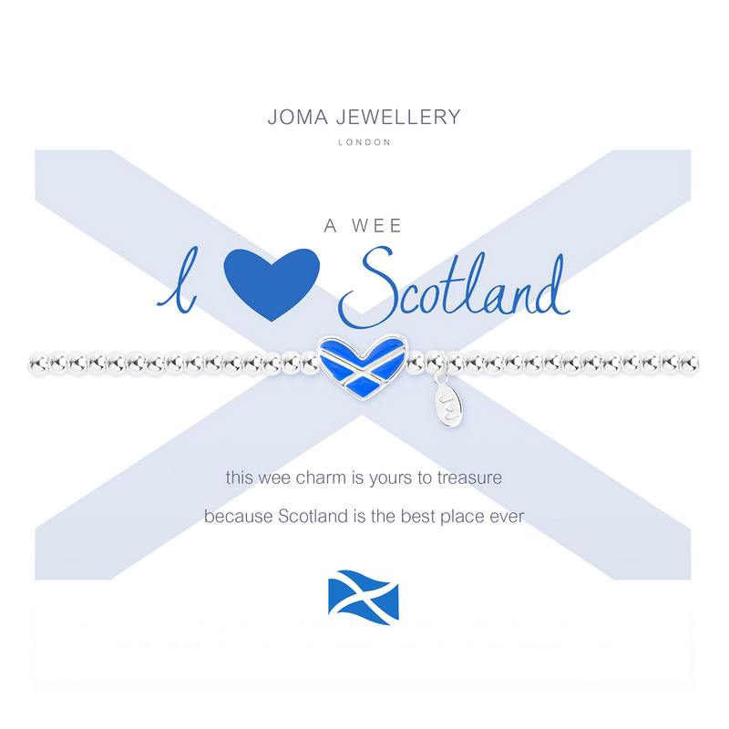 Joma Jewellery A Wee I Love Scotland Bracelet 2548 main