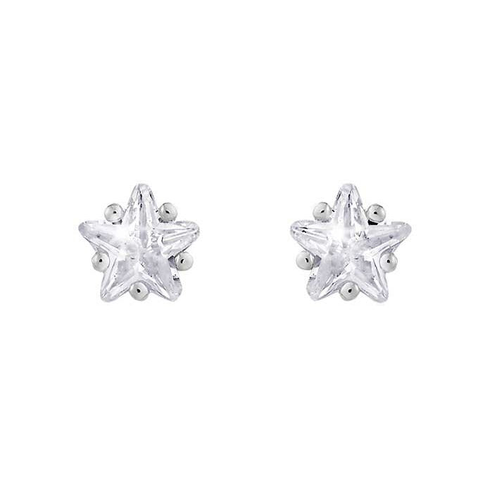 Joma Jewellery Astra Star Crystal Silver-plated Stud Earrings 3926 main