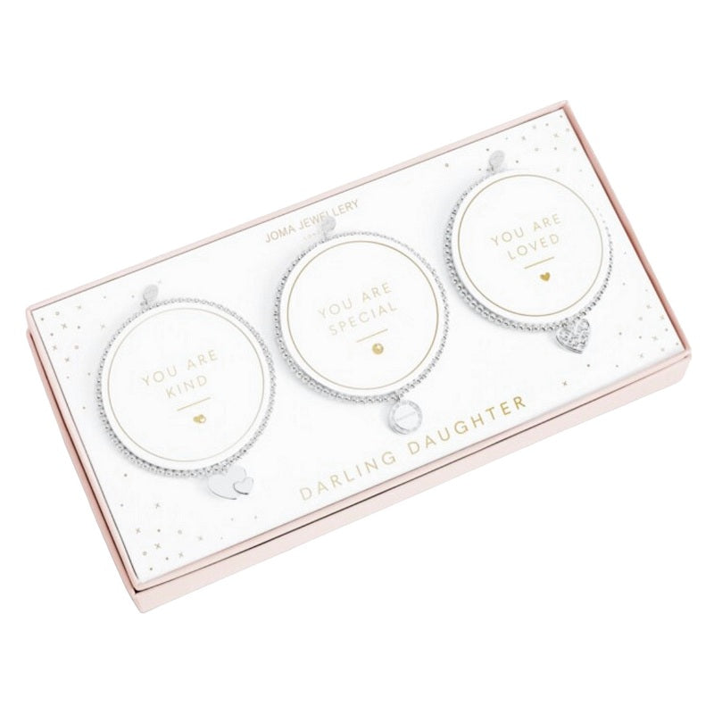 Joma Jewellery Celebration Bracelet Set Darling Daughter 5338 in box