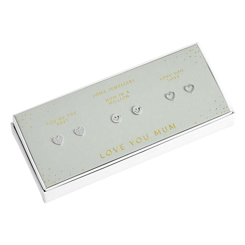 Joma Jewellery Celebration Earring Set Love You Mum 5650 in box