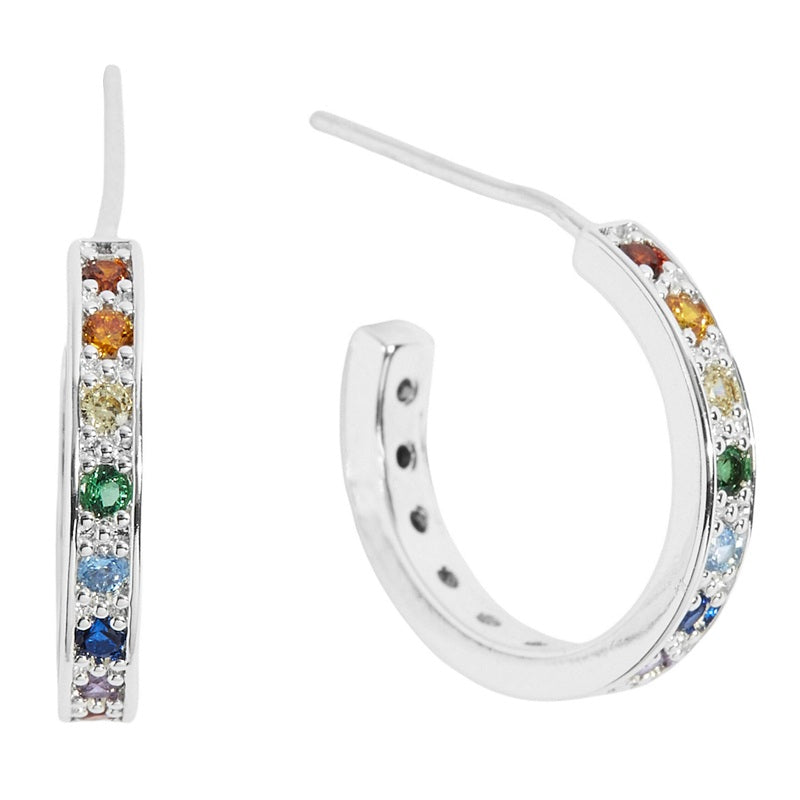 Joma Jewellery Colours Of You Rainbow Hoop Earrings 5145 main
