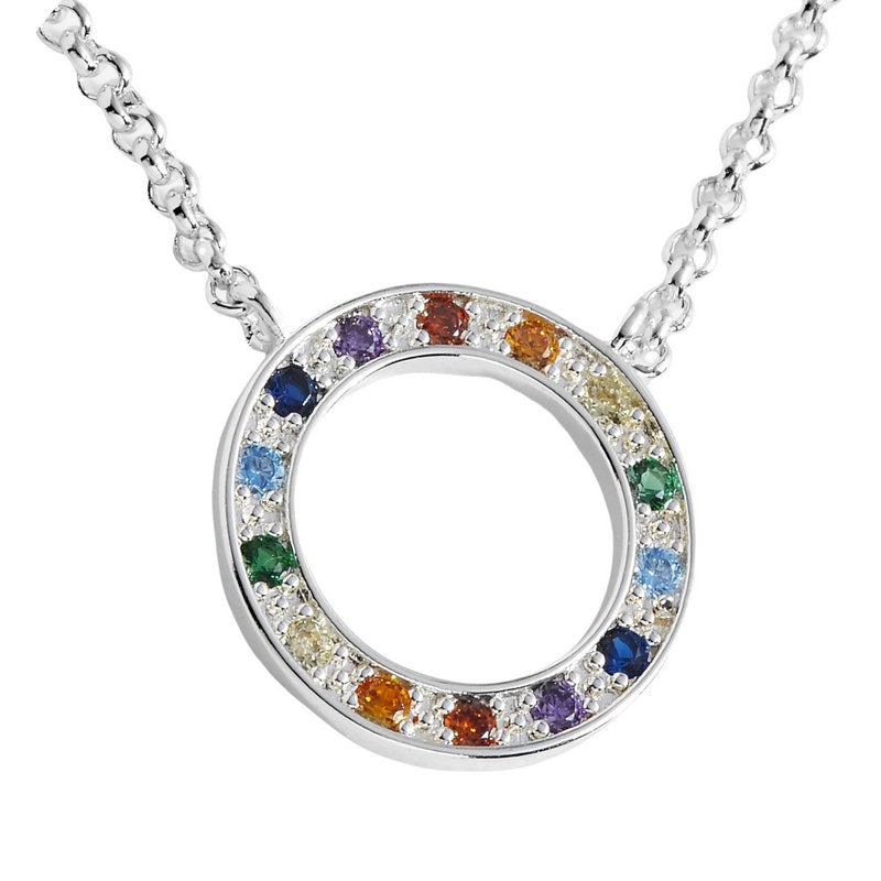 Joma Jewellery Colours Of You Rainbow Necklace 5143 detail