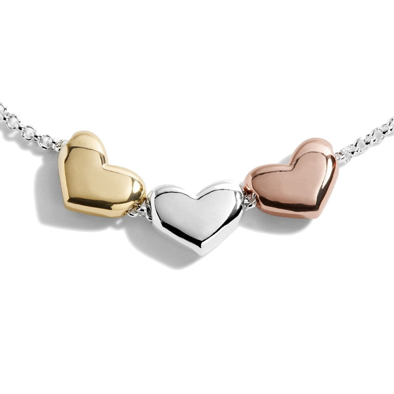 Joma Jewellery Florence Heart Trio Bracelet 5119 detail