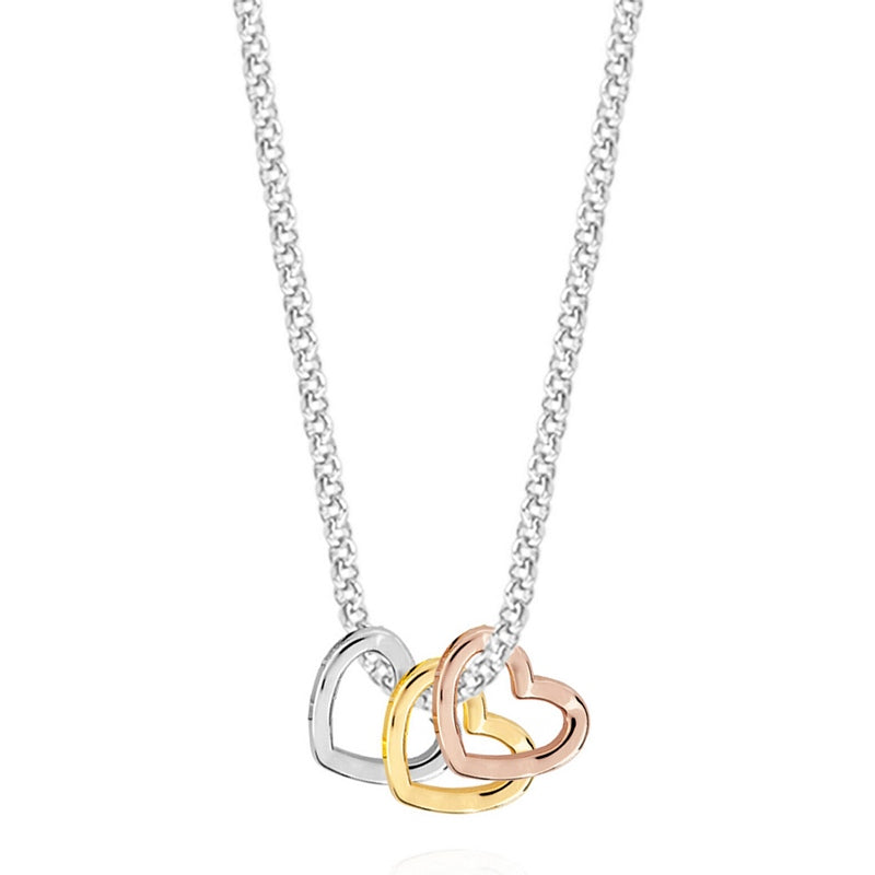 Joma Jewellery Florence Ombre Heart Necklace 4797 detail