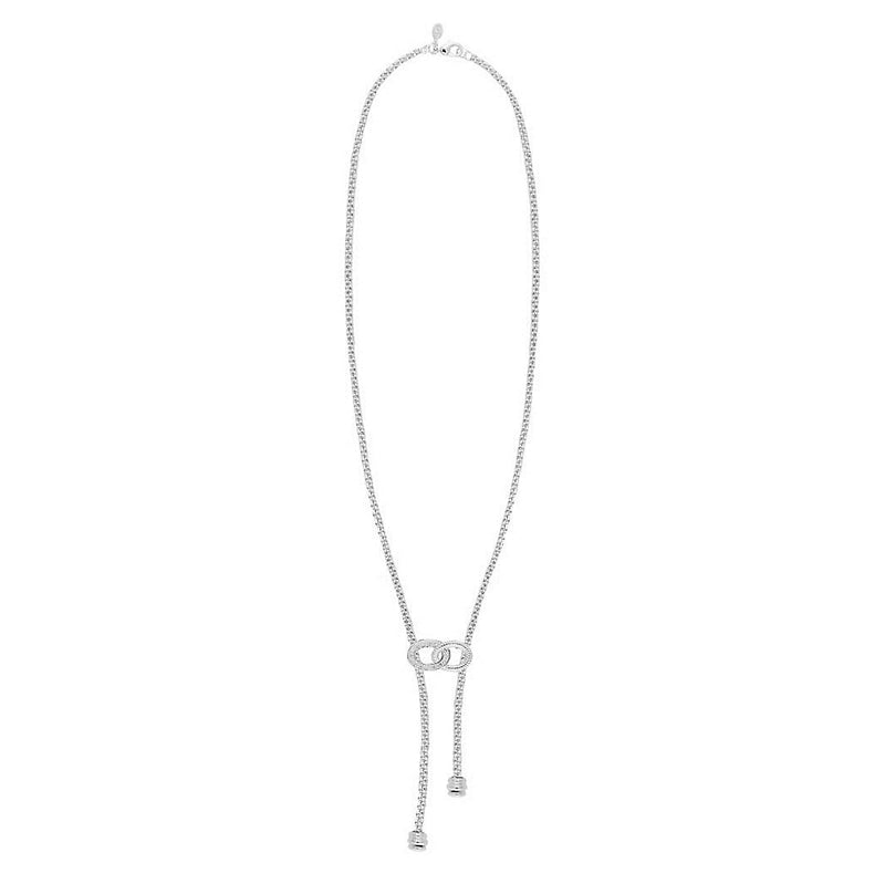 Joma Jewellery Halo Silver Plate Lariat Necklace main