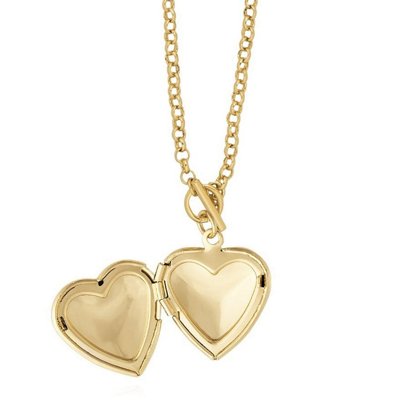Joma Jewellery Heart Life Locket Necklace Gold 4507 open