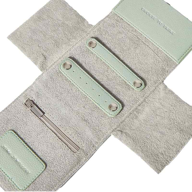 Joma Jewellery Jewellery Roll Sage Green Choose To Shine 5480 open