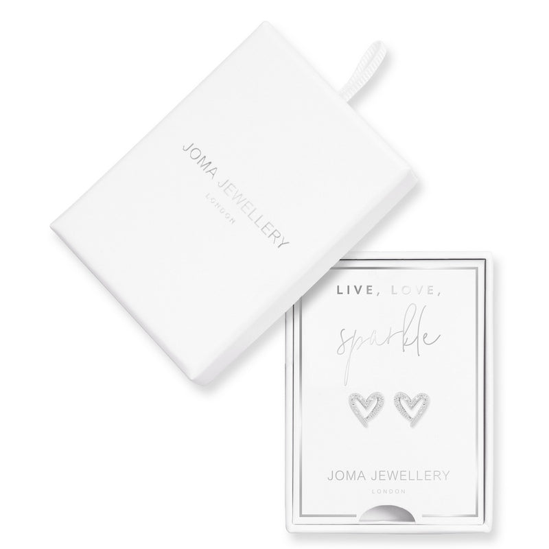 Joma Jewellery Live Love Sparkle Earring Box 4602 in box