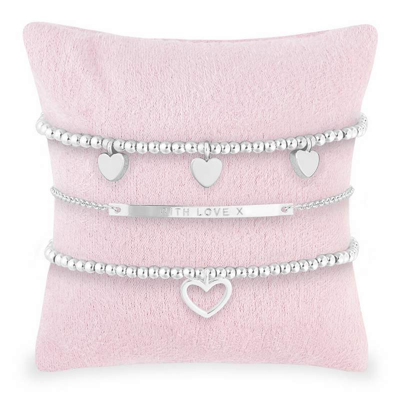 Joma Jewellery With Love Stacking Bracelets Occasion Gift Box 4243 on cushion