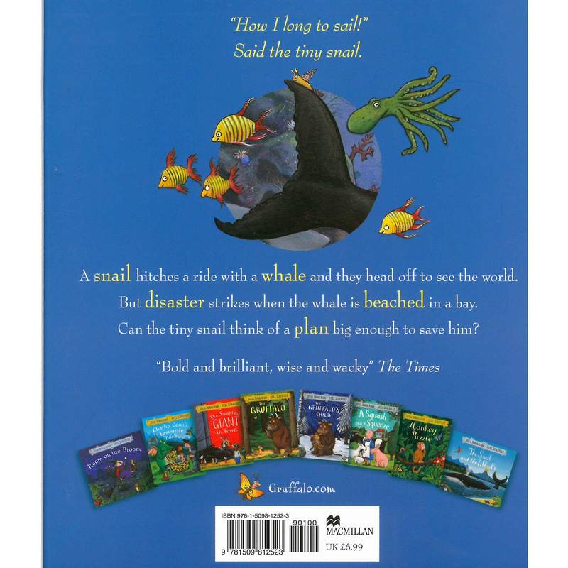 Julia Donaldson - The Snail & The Whale back cover
