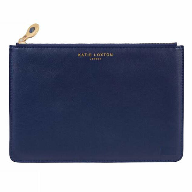 Katie Loxton Birthstone Perfect Pouch Lapiz Lazuli September Navy front