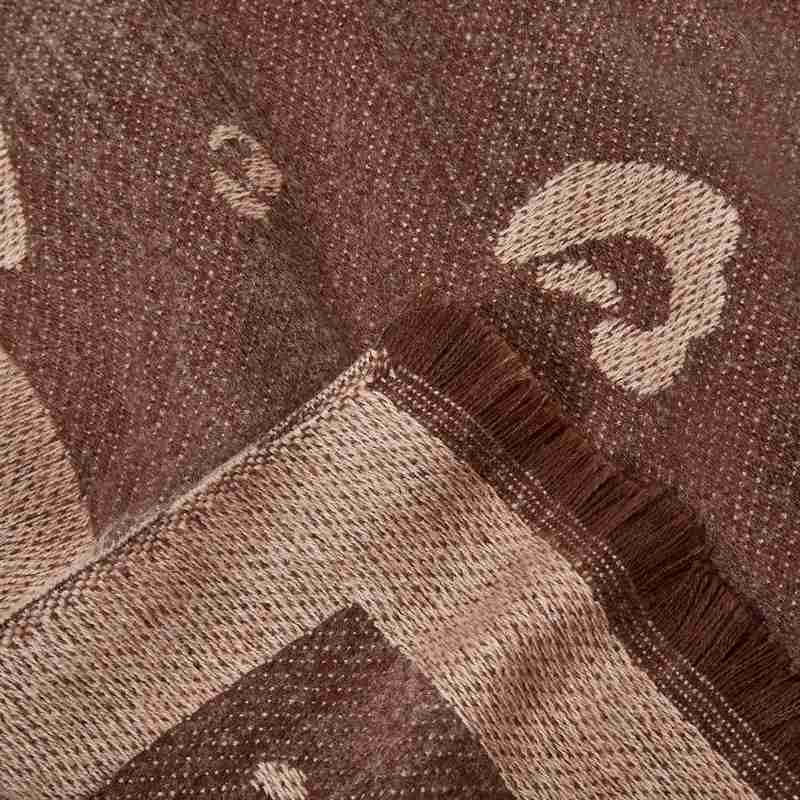 Katie Loxton Blanket Scarf in Leopard Print Dark Brown KLS439 detail