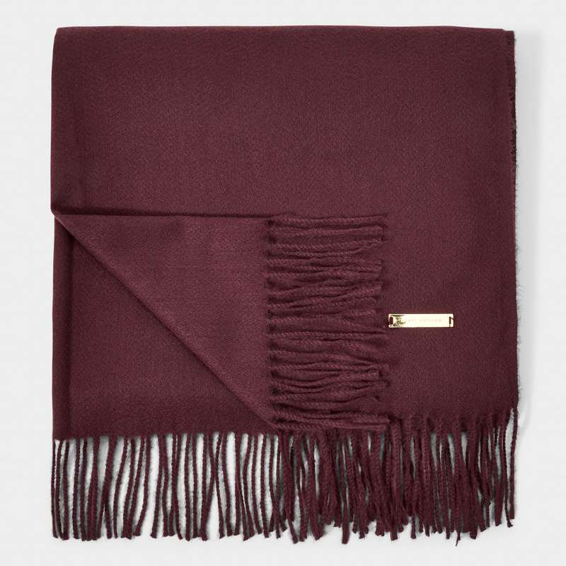 Katie Loxton Blanket Scarf in Plum KLS443 main