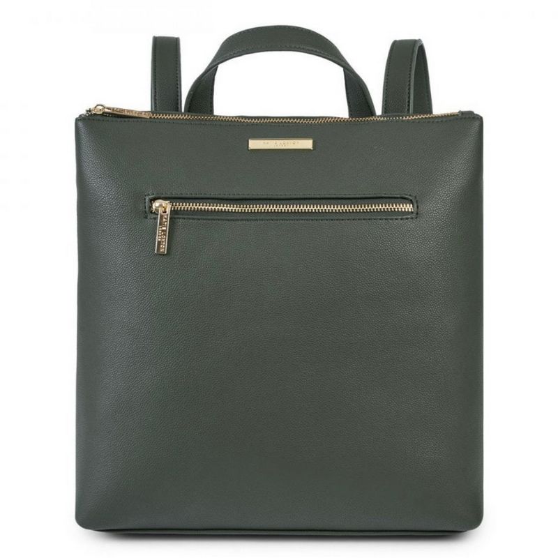 Katie Loxton Brooke Backpack Sustainable Style in Khaki KLB1593 front