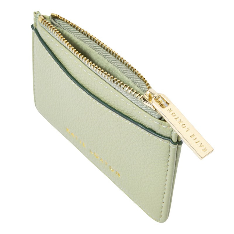 Katie Loxton Cara Cardholder Sage Green KLB2032 open