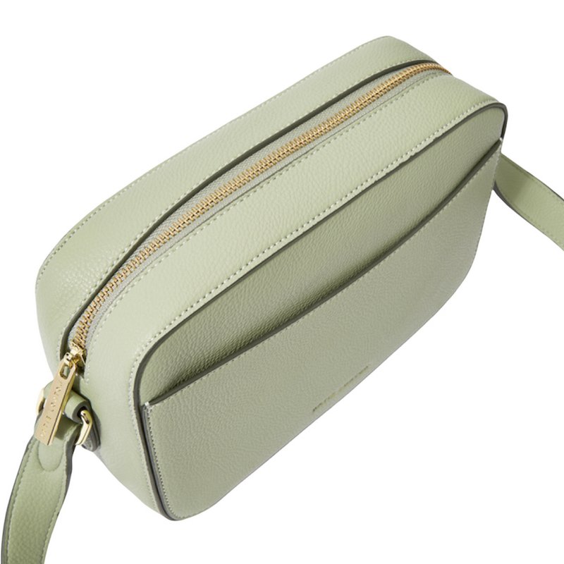 Katie Loxton Cara Crossbody Bag Sage Green KLB2100 top zip