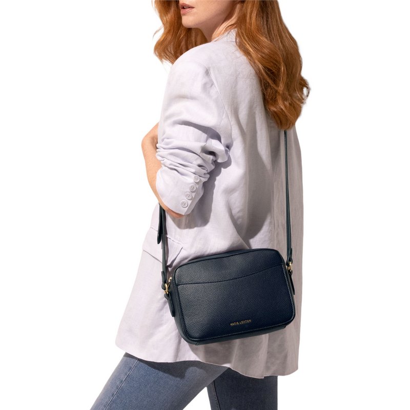 Katie Loxton Cara Crossbody Bag in Navy KLB2102 with model