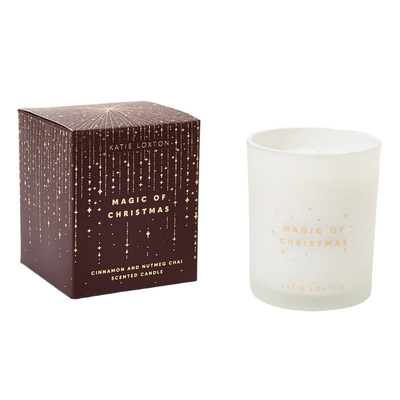 Katie Loxton Cinnamon & Nutmeg Chai Scented Candle Magic Of Christmas KLC280 main