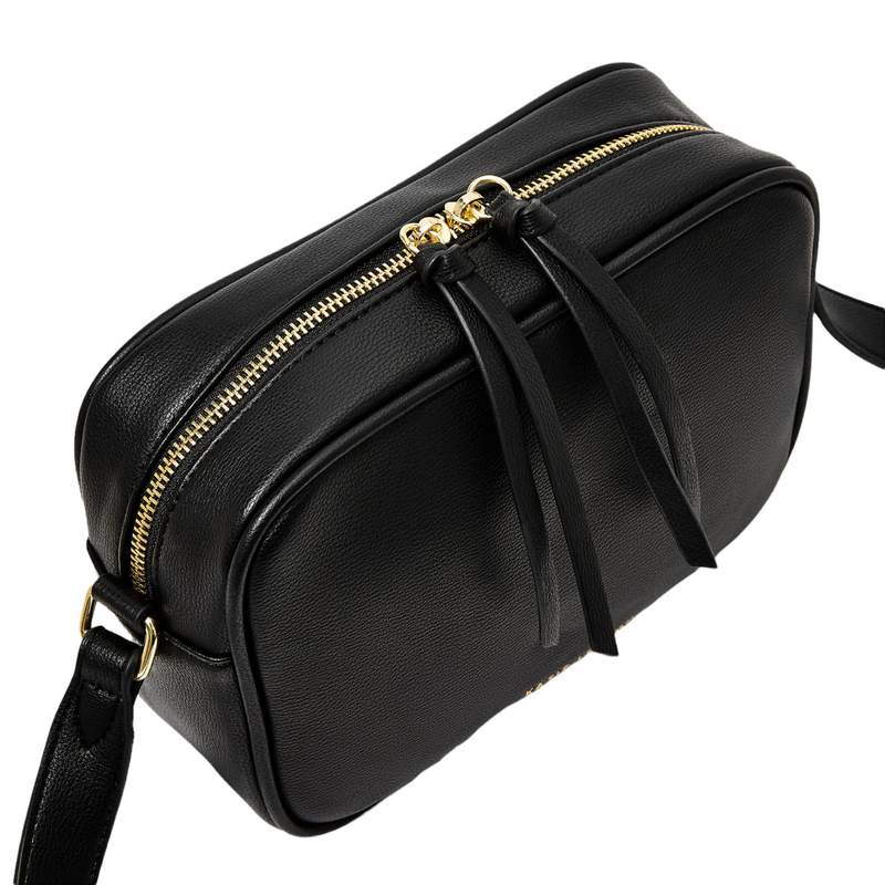 Katie Loxton Isla Crossbody Bag Black KLB2286 zip