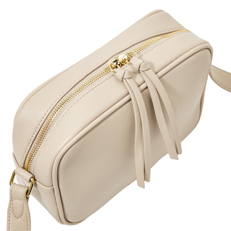 Katie Loxton Isla Crossbody Bag Light Taupe KLB2288 zip