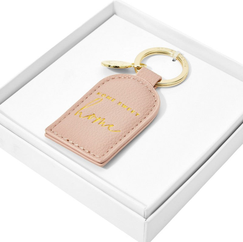 Katie Loxton Keyring Home Sweet Home Pink KLB2354 in box