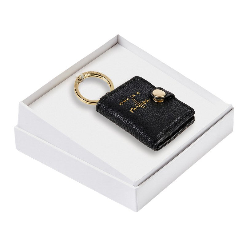 Katie Loxton Keyring Photo Wallet Black One In A Million KLB1661 in box