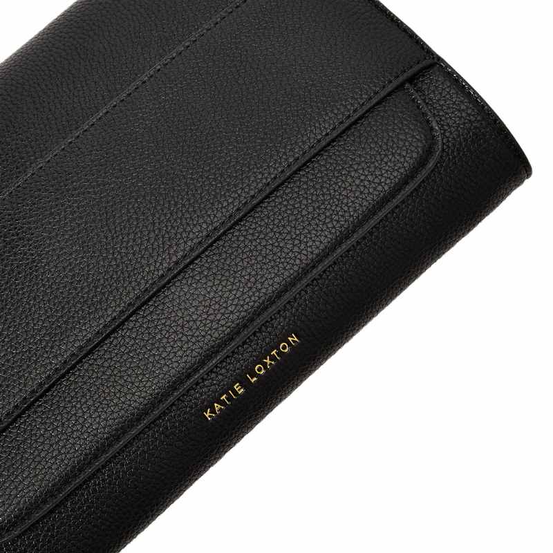 Katie Loxton Lila Clutch in Black KLB2243 logo