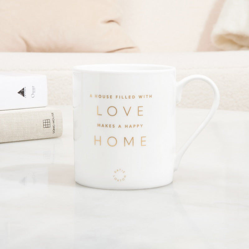 Katie Loxton Porcelain Mug  A House Filled With Love Makes A Happy Home KLCW117 lifestyle