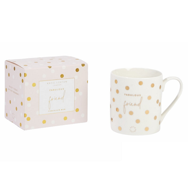 Katie Loxton Porcelain Mug Fabulous Friend KLCW098 with gift box