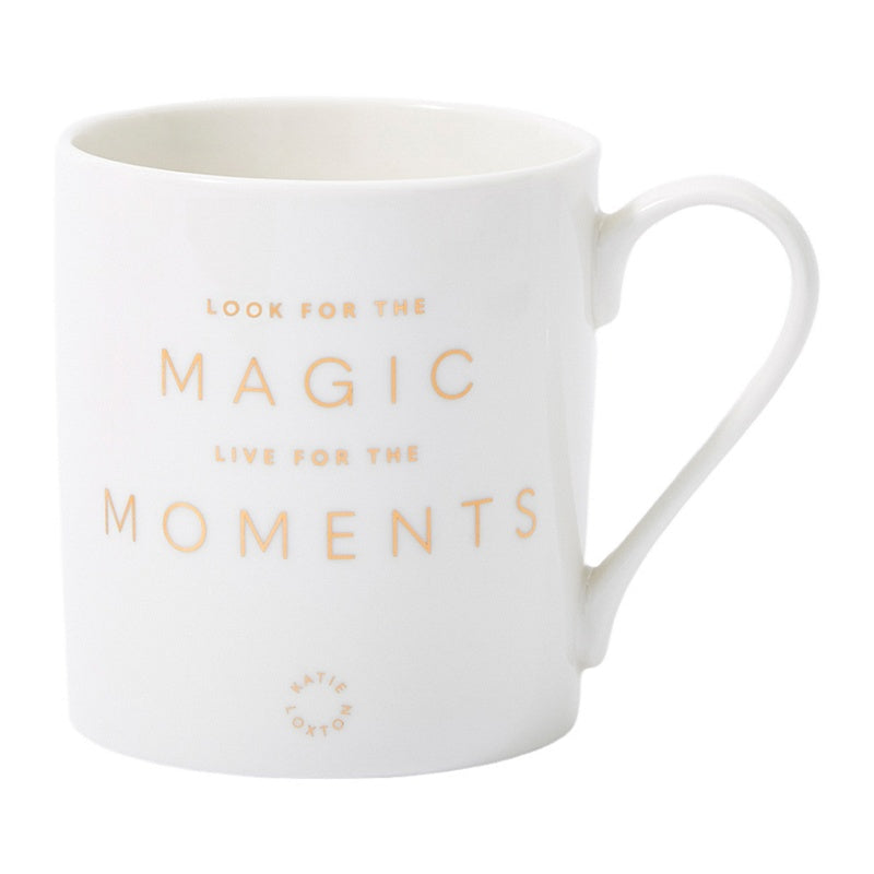 Katie Loxton Porcelain Mug Look For The Magic Live For The Moments KLCW113 front