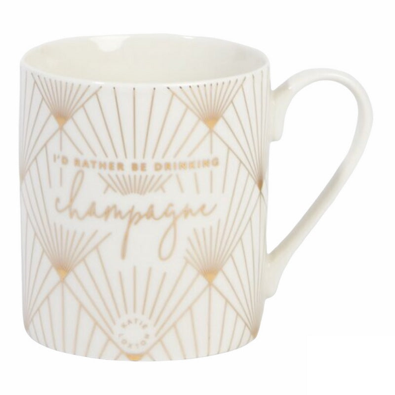 Katie Loxton Porcelein Mug I'd Rather Be Drinking Champagne KLCW099 main