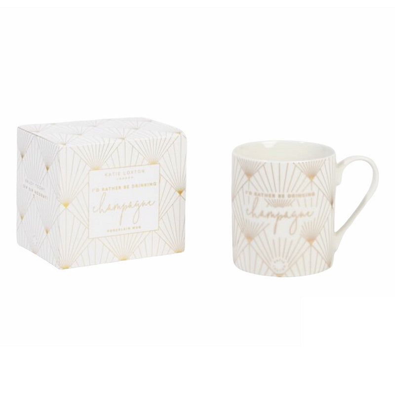 Katie Loxton Porcelein Mug I'd Rather Be Drinking Champagne KLCW099 with gift box