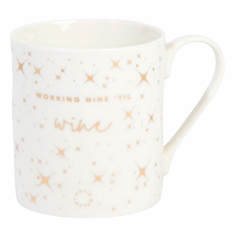 Katie Loxton Porcelein Mug Working Nine Til Wine main