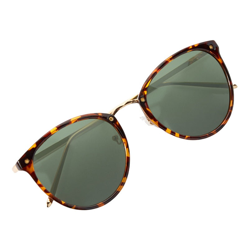 Katie Loxton Santorini Sunglasses in Brown Tortoiseshell KLSG044 folded